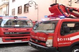 Avellino – Incendio in via Oblate. I vigili del fuoco domano le fiamme
