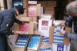 Caserta – Sequestrati 1.500 chili di sigarette di contrabbando