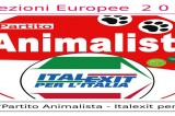 Europee 2024, nasce la lista eurocritica “Partito Animalista – Italexit per l’Italia”