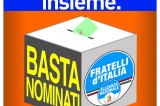 Primarie civiche centrodestra, sabato la conferenza di Fratelli d’Italia/Alleanza Nazionale