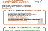 Avellino – 23 Maggio giornata nazionale delle biblioteche Avellino – 23 Maggio giornata nazionale delle biblioteche