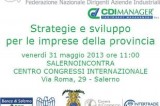 Federmanager, domani 26 giugno assemblea annuale a Salerno