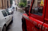 Avellino – Piogge torrenziali, vigili del fuoco in azione in città Avellino – Piogge torrenziali, vigili del fuoco in azione in città