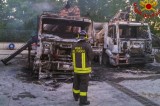Vallesaccarda – Incendio Automezzi, intervengono i Vigili del Fuoco