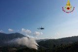 Lapio – Vigili del fuoco intervenuti per incendio di bosco