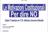 Montella – Il Sindaco Capone sostiene il No al referendum costituzionale