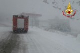 Avellino –  I Vigili del Fuoco intervengono per la neve