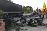 Conza della Campania – Grave incidente stradale sulla ss 7: uno dei conducenti riporta lesioni