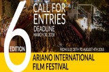 VI edizione dell’ “Ariano International Film Festival”, è online il bando