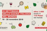 Al via oggi la “III Settimana della Cucina Italiana nel Mondo”