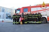 Avellino – Vigili del Fuoco fanno visita ai bambini ricoverati all’ospedale Moscati