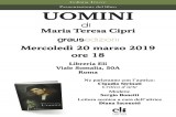 Roma – Presentazione del libro “Uomini”