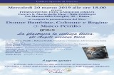 Roma – La fondazione Don Gnocchi ospita la presentazione del libro ‘ Donne , Bamnbine , Colonne e Regine’ di Marco Petrillo