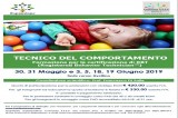 Corso per la qualifica di “Tecnico del comportamento” Corso per la qualifica di “Tecnico del comportamento”