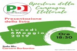 Amministrative 2019 – Avellino, presentazione lista del Partito Democratico