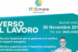 ITS Ermete –  Iscrizioni studenti fino al 30 novembre 2019. Lunedì 11 infopoint presso il Samantha della Porta in collaborazione con l’Agenzia Agorà