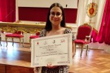 La studentessa del De Sanctis Sabrina Celano sul podio del Premio Nazionale Giacomo Leopardi