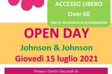 Vaccini in Irpinia, nuovo open day Johnson&Johnson