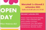 Vaccini in Irpinia, Open Day domani e giovedì