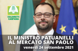 Coldiretti, il Ministro Patuanelli al mercato contadino di Fuorigrotta Coldiretti, il Ministro Patuanelli al mercato contadino di Fuorigrotta