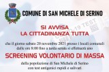 San Michele di Serino – Screening volontari di massa