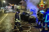 Sorbo Serpico (Av) – Autovettura in fiamme Sorbo Serpico (Av) – Autovettura in fiamme