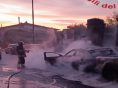 Auto in sosta avvolte dalle fiamme a San Martino Valle Caudina