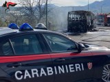 Paternopoli (Av) – Prende fuoco un pullman Air Campania