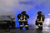 Incendio nella notte a Solofra (AV) Incendio nella notte a Solofra (AV)