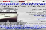 “Mi costituisco a Modena” “Mi costituisco a Modena”