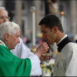 don Daniele con il papa