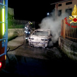 Incendio auto Taurano