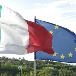 Bandiere europa italia