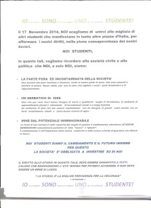 Volantino Giornata dello Studente