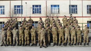 Il Ten. Forino e il personale della Task Force