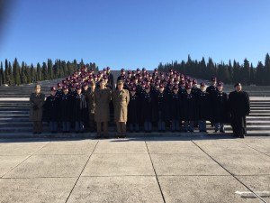 il 227° corso Nunziatella durante una visita