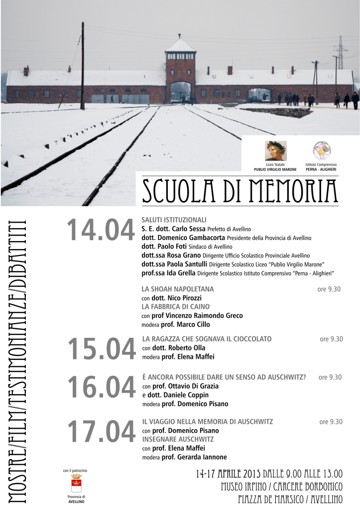 locandina scuola di memoria