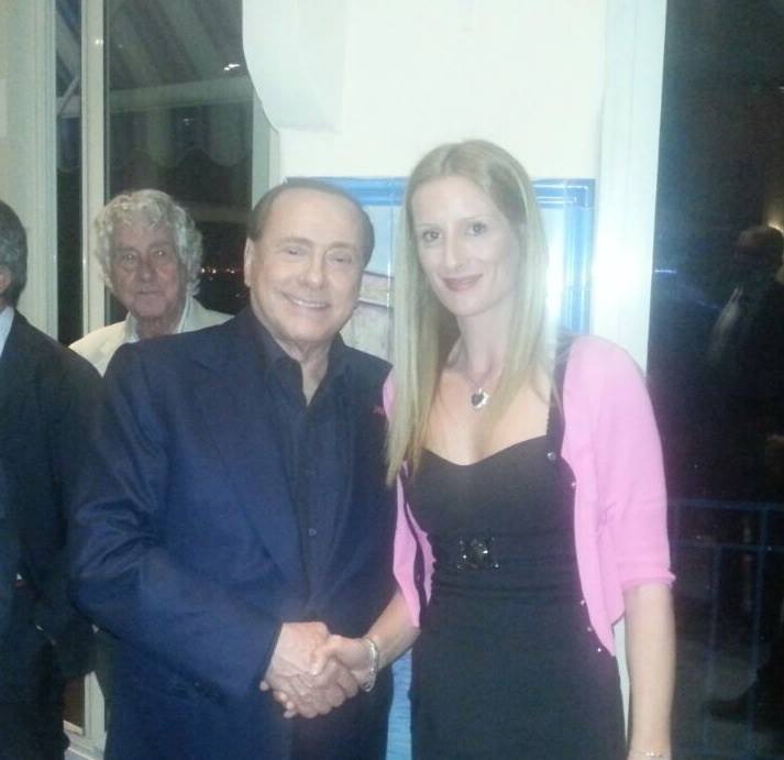 Marica Grande con Berlusconi