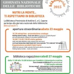 giornata nazionale delle biblioteche
