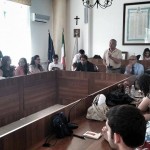CONF CASAL DI PRINCIPE al centro sindaco, sinistra gubitosi, a destra assessore