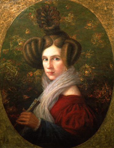 Portrait of Margherita Barezzi Verdi, Wife of Giuseppe Verdi by Augusto Mussini