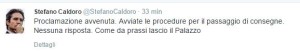 tweet caldoro