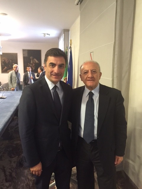 Mimmo con il governatore de luca - 14 luglio 2015