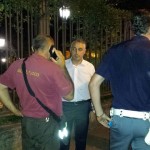 caduta albero nella villa Falcone e Borsellino