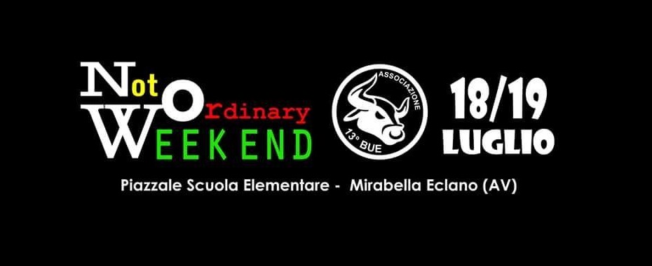 locandinanotordinaryweekend