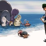 Aylan sulla spiaggia