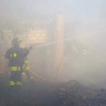 Incendio capannone Ariano Irpino