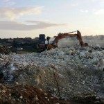 Incendio escavatore Bisaccia