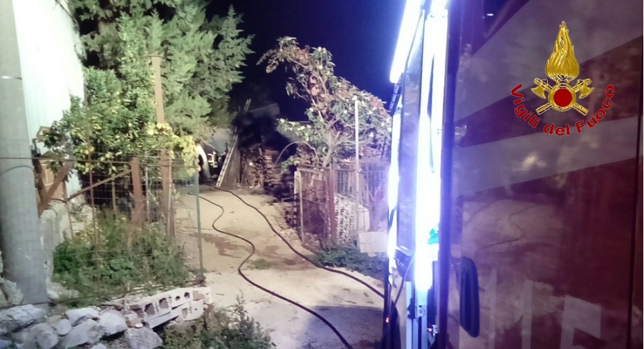 calabritto incendio