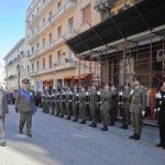 il prefetto passa a rassegna il reparto
